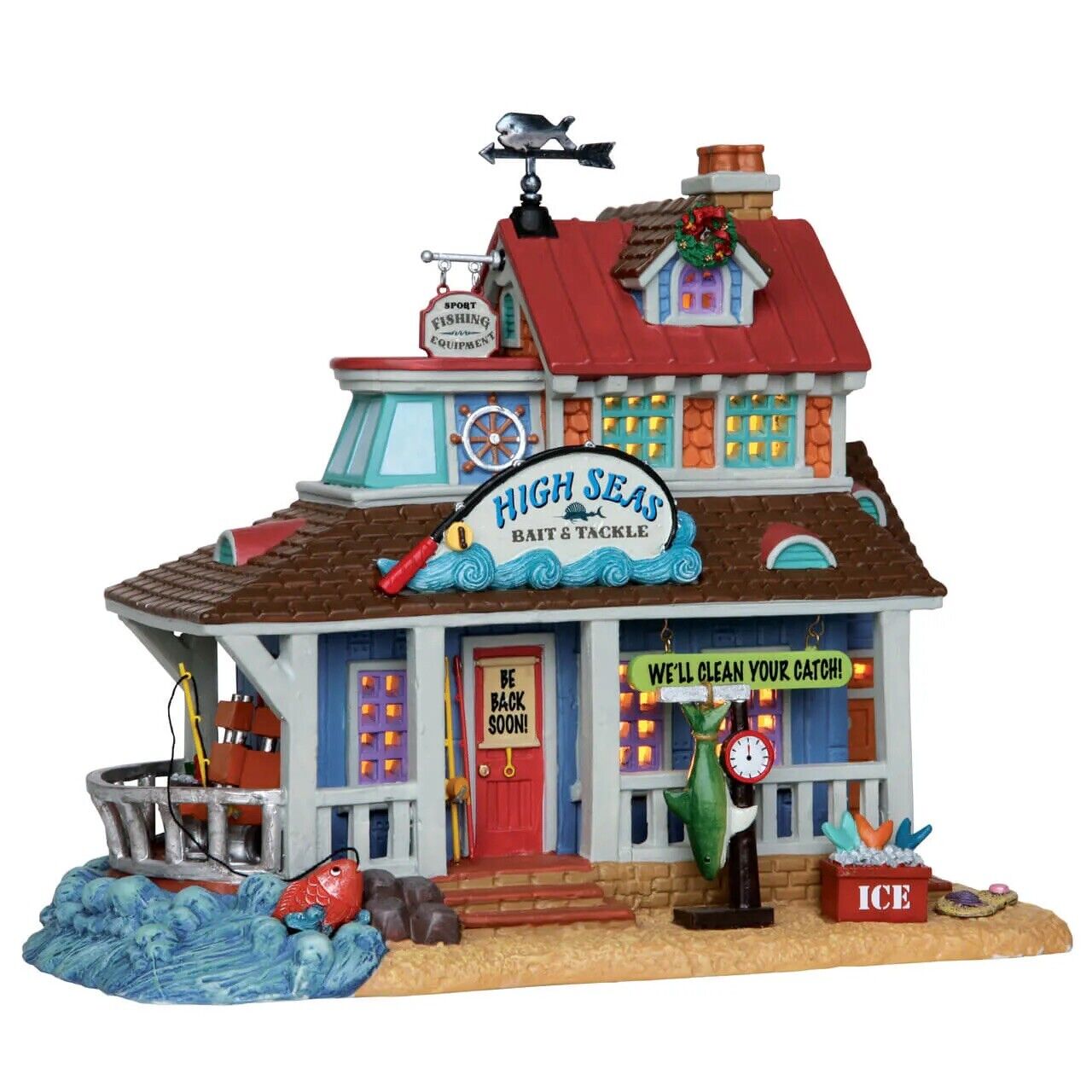 New LEMAX Holiday Village High Seas Bait & Tackle #25361