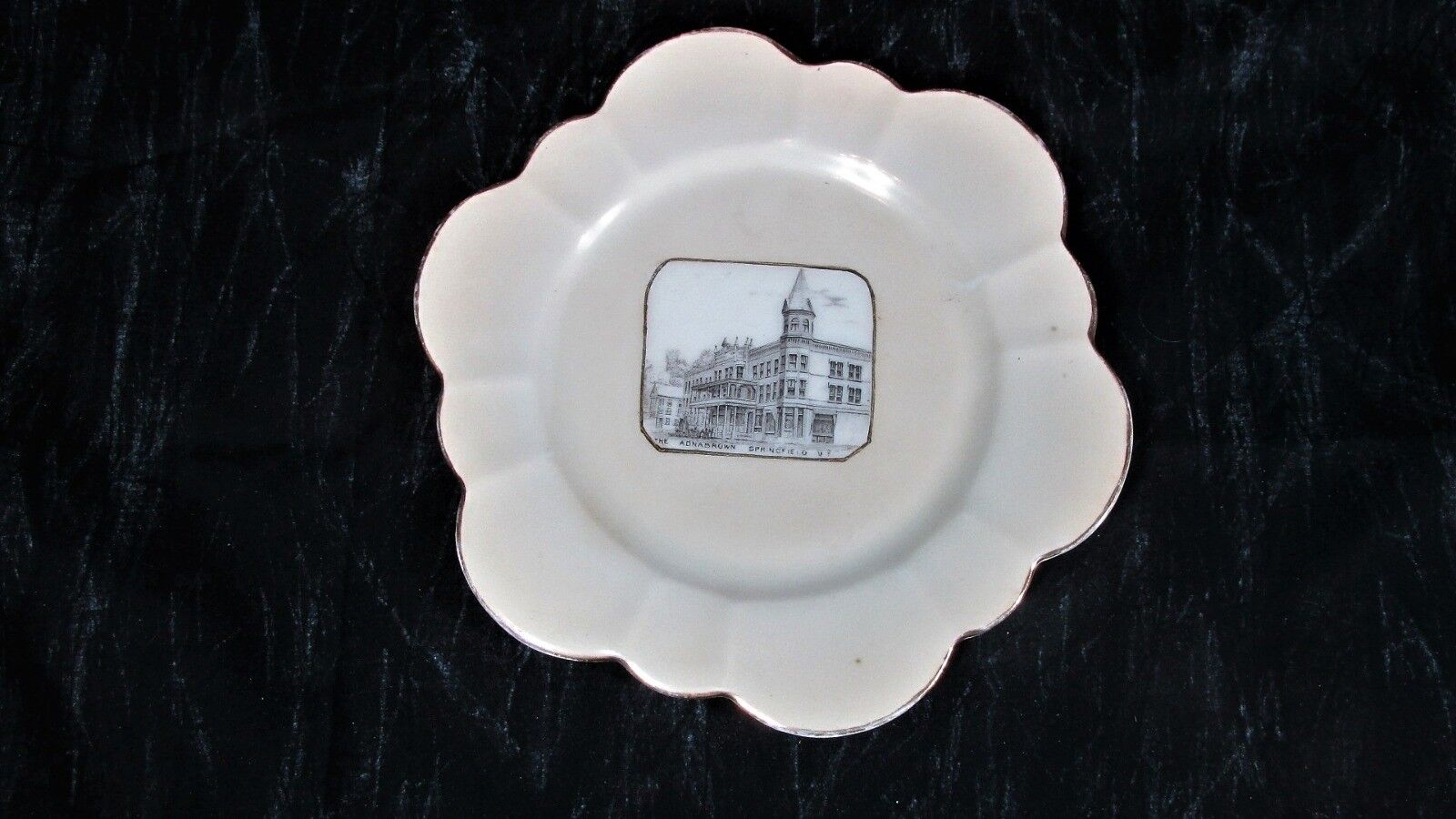 Antique Springfield VT The ADNABROWN Hotel Plate, Made in Germany 