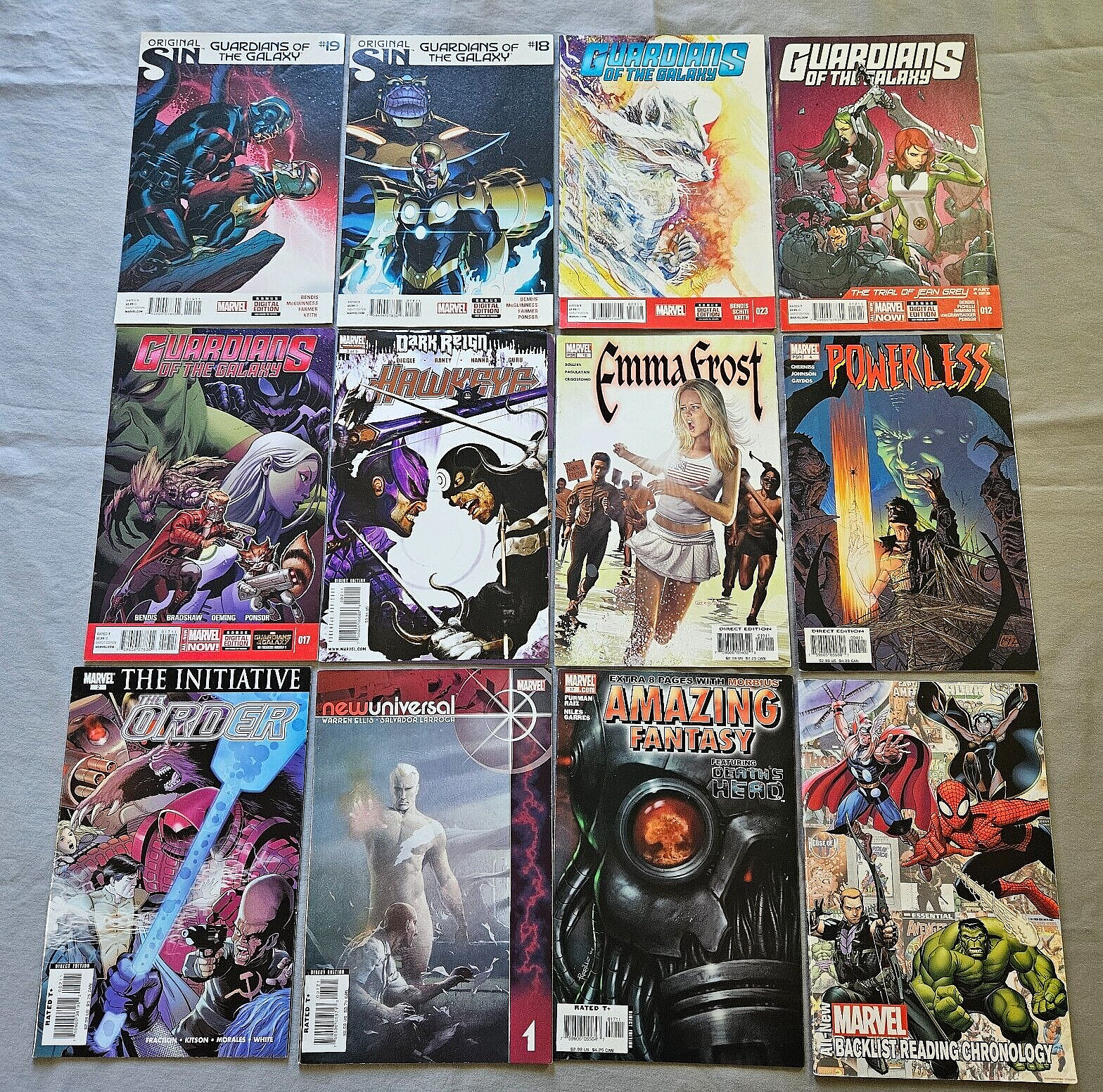 Modern Huge Lot of 28 Marvel Comic Books LOW/MID GRADE Guardians Hawkeye Namor