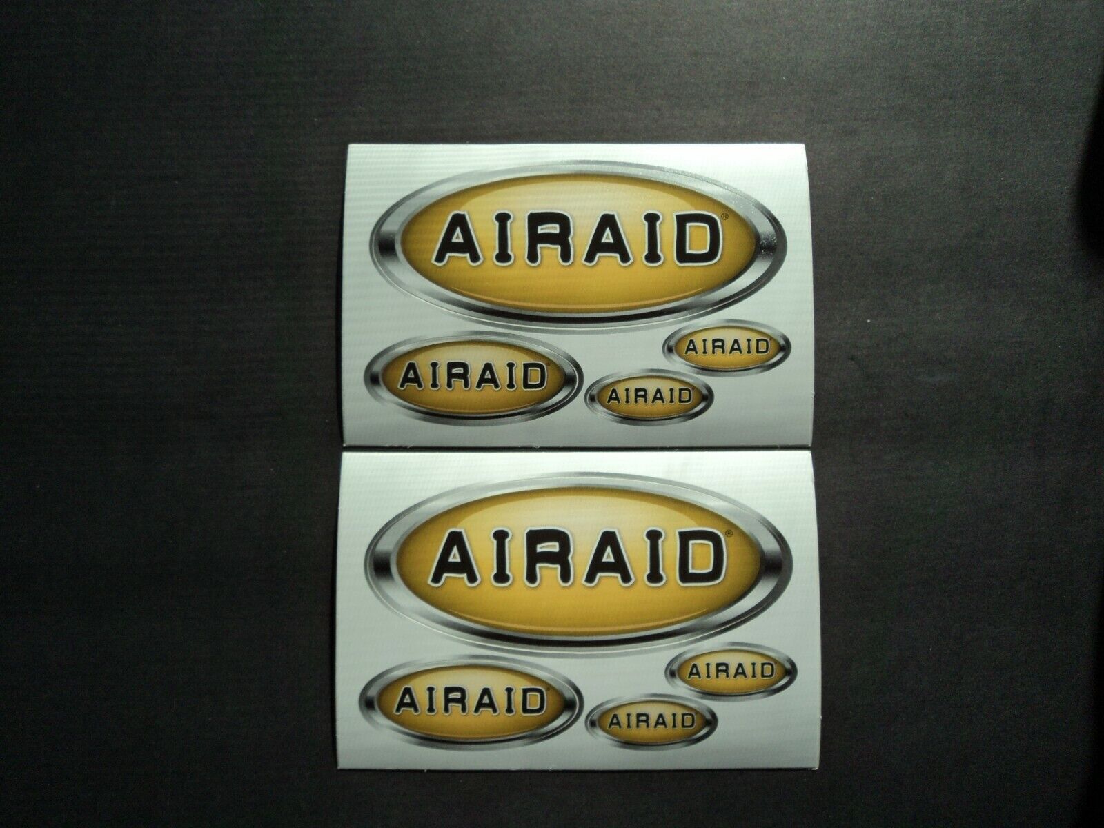 Lot Of 2 Sheets AIRAID Cold Air Intakes Racing Decals Stickers NHRA NASCAR Parts