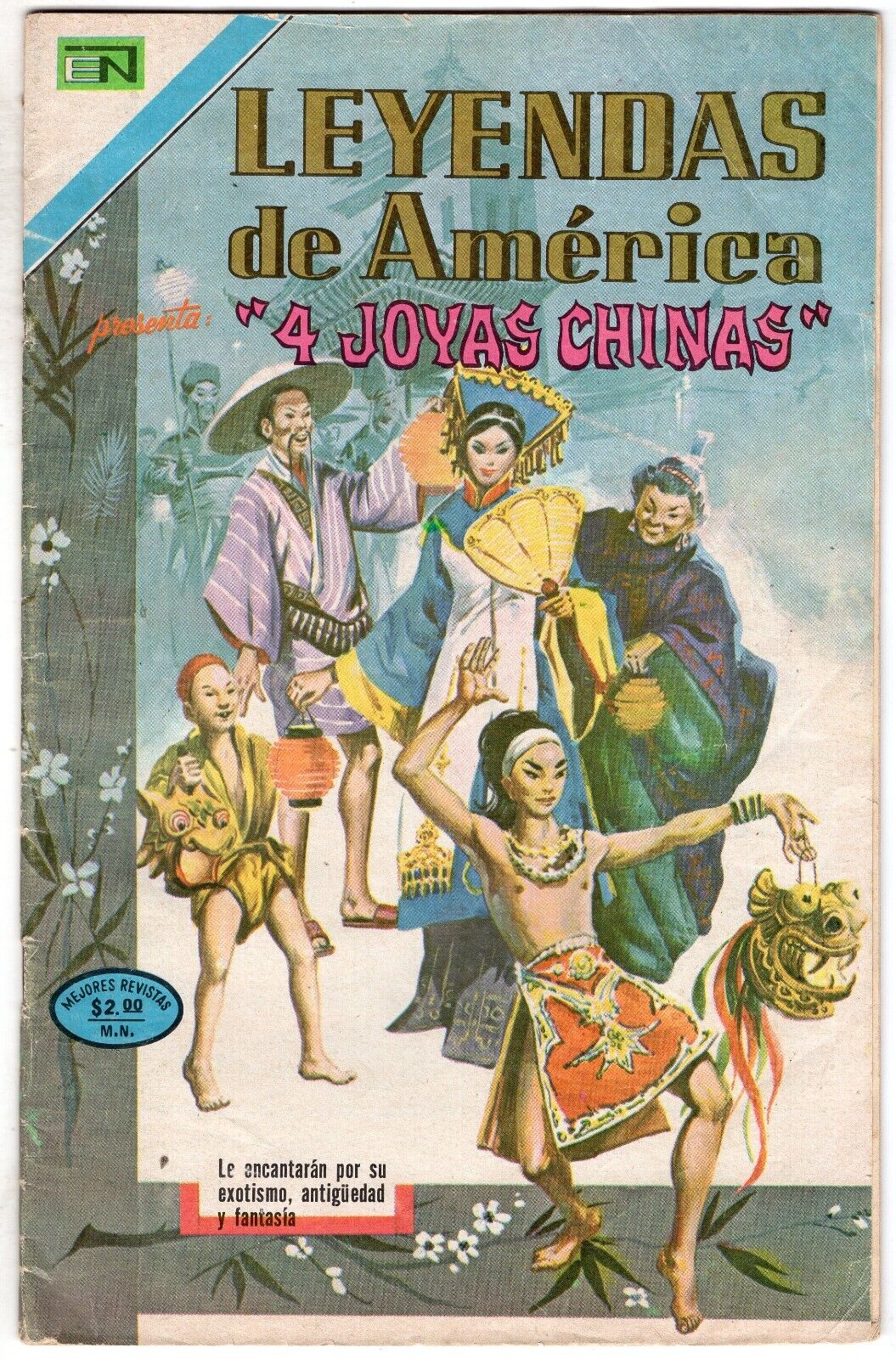 Leyendas de American 4 Joyas Chinas #239 1974 Foreign Spanish Mexico Comic Book