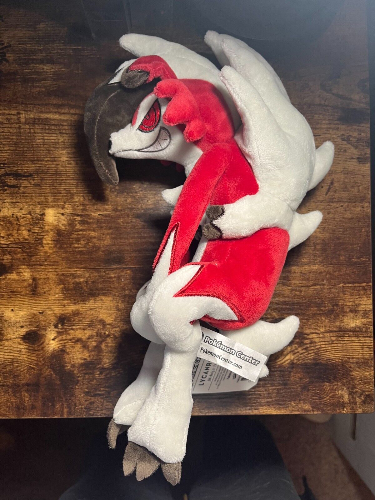 Midnight Form Lycanroc Official Licensed Pokemon Center Plush 2017 - NWT