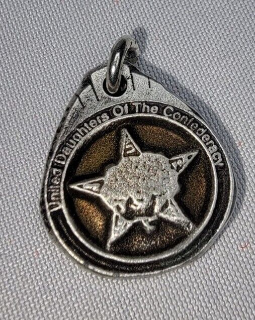 VTG UDC United Daughters of the Confederacy Pewter Pendant Virginia Pewtersmith 