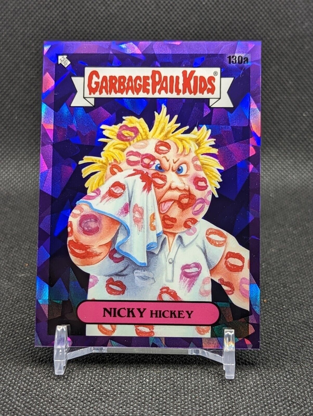 2021 Topps Garbage Pail Kids SAPPHIRE PURPLE PARALLEL 130a NICKY HICKEY  2/10 SP