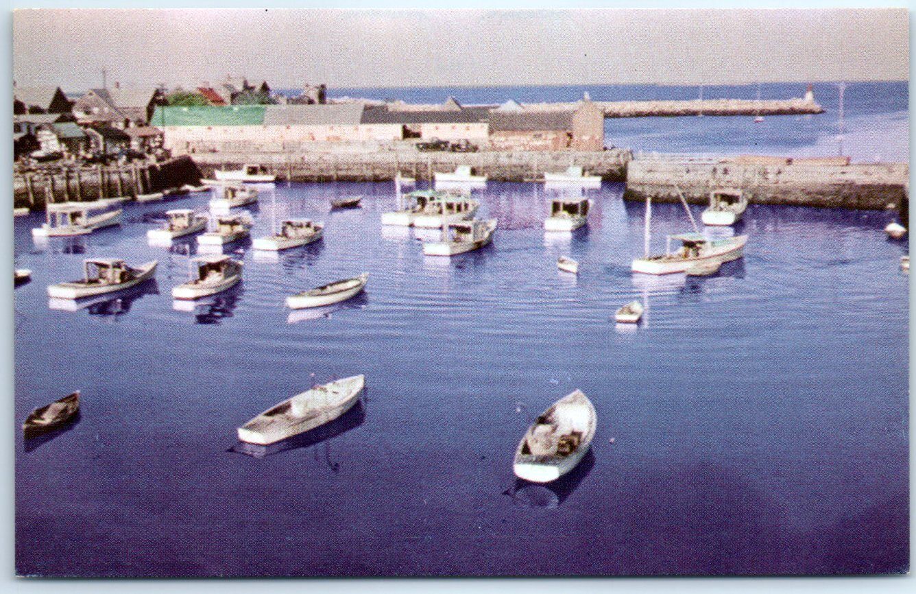 Postcard - Bird\'s-Eye View Of Harbor - Rockport, Massachusetts