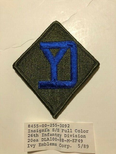 26th Infantry Division / 26th M.E.B. U.S. Army Shoulder Patch Insignia