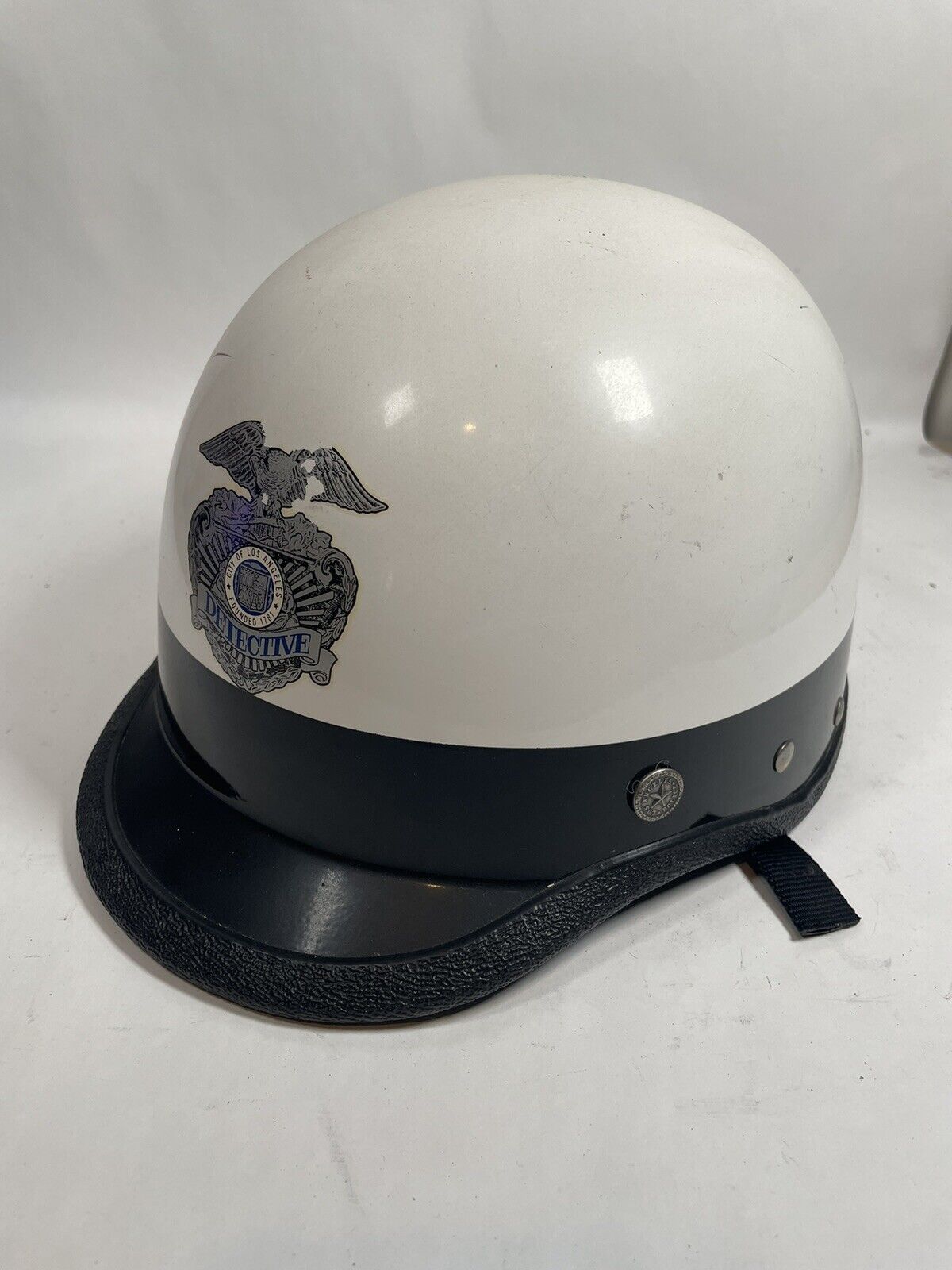 Vintage Obsolete Los Angeles Bell Toptex Police Helmet