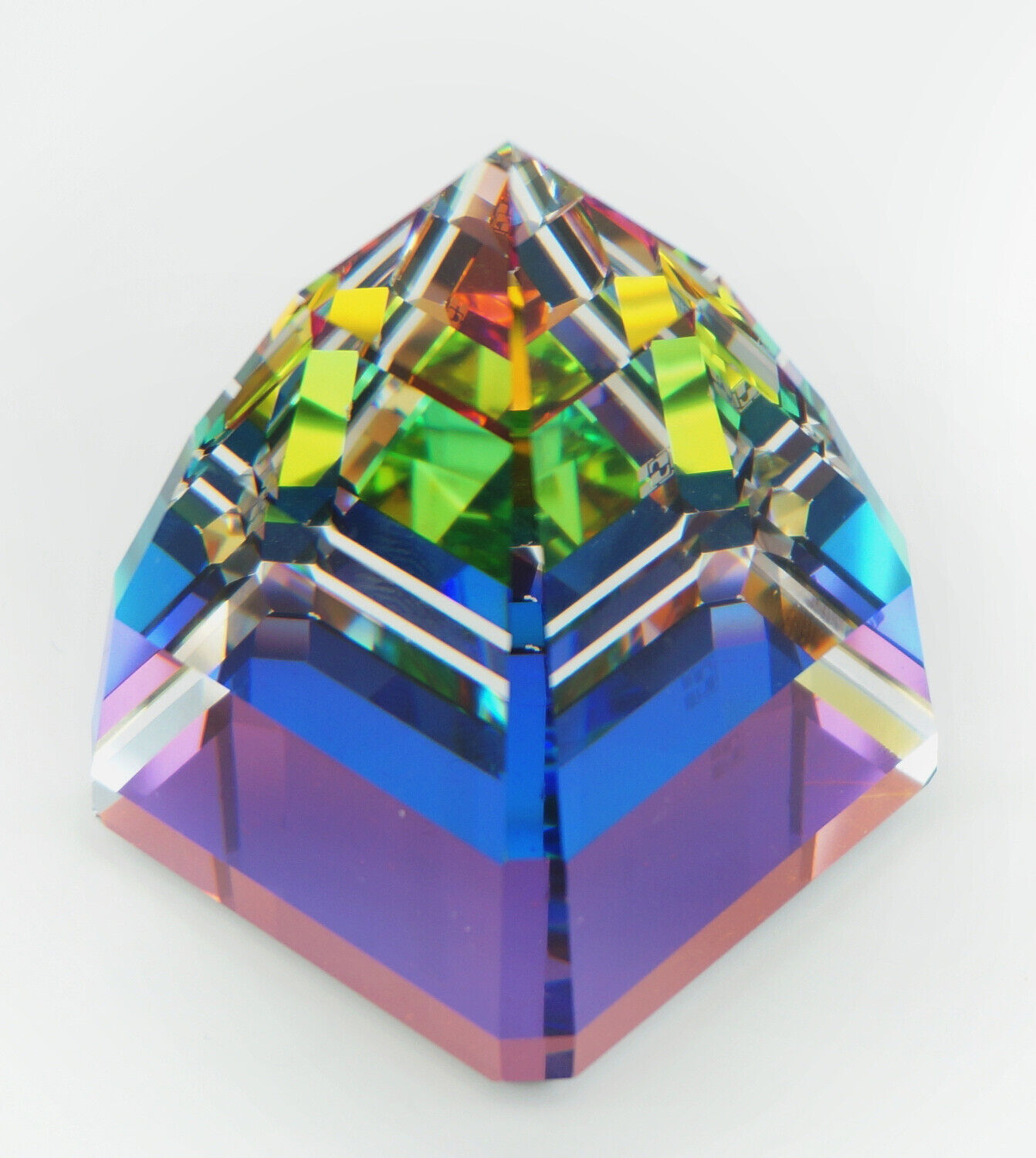 Swarovski Crystal Prism Pyramid Vitrail Rainbow, 2.25\