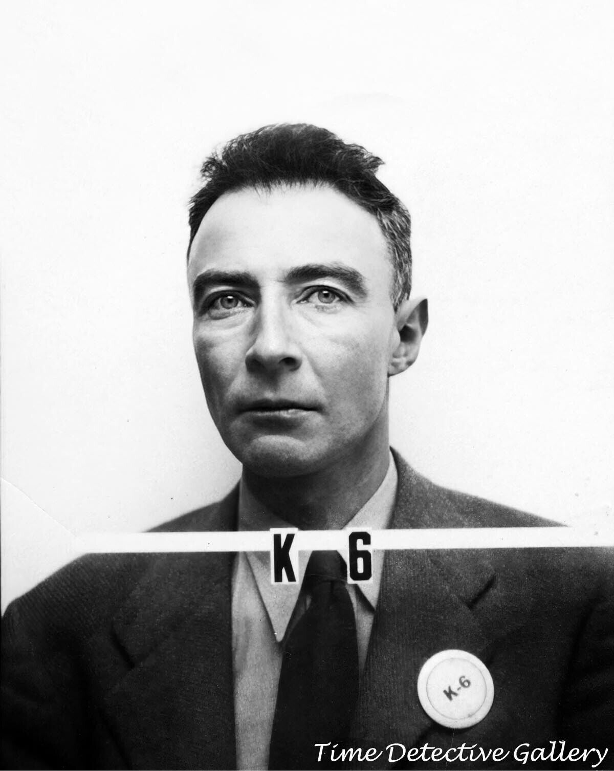 J. Robert Oppenheimer\'s Los Alamos Lab ID Photo - 1940s - Historic Photo Print