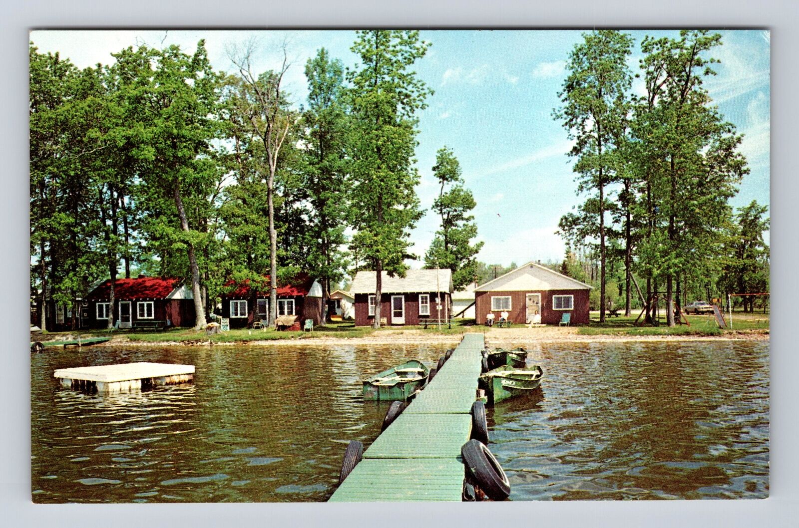 Houghton Lake MI- Michigan, Al & Dolly\'s Resort, Advertisement, Vintage Postcard