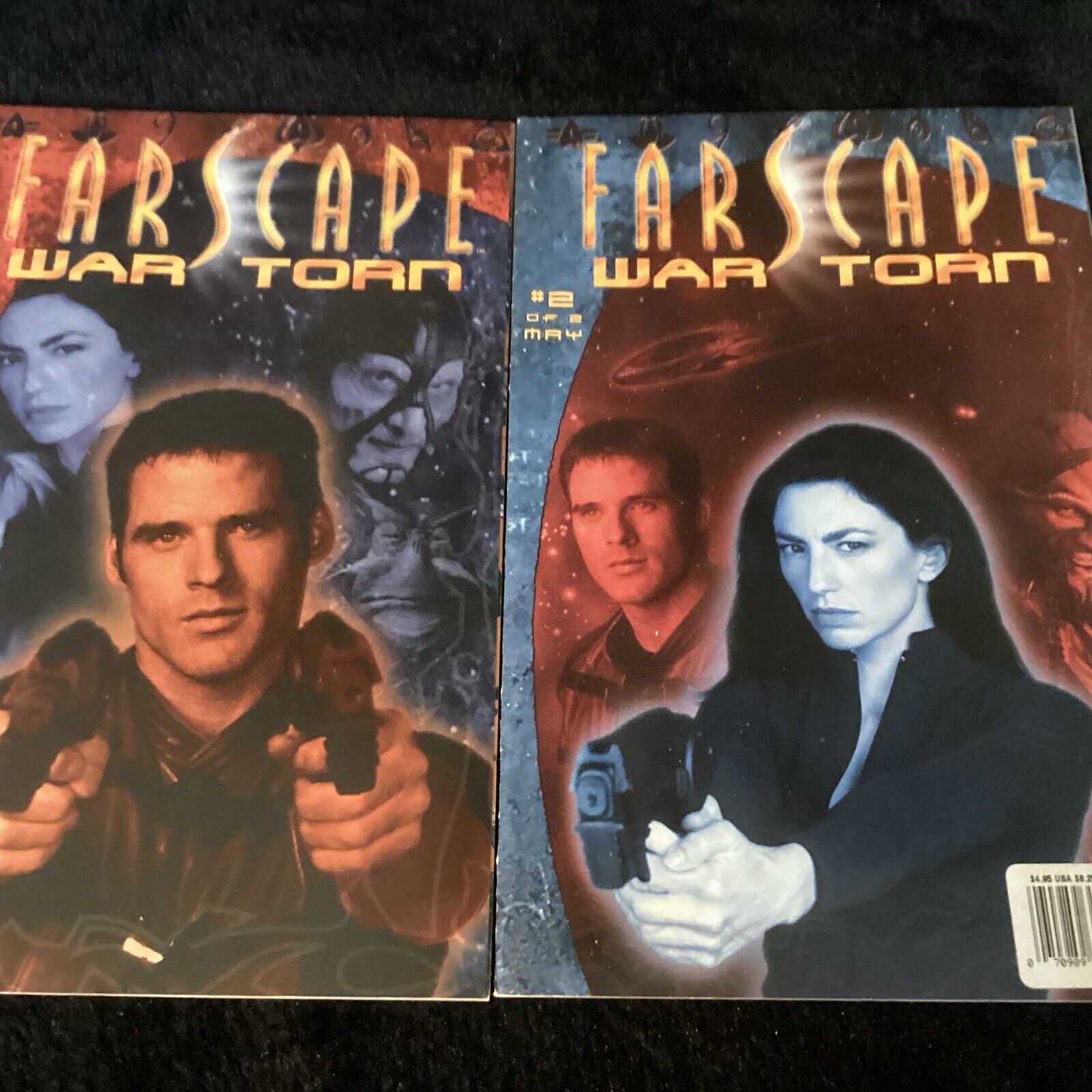 FARSCAPE WAR TORN 1 & 2 NMT - 2002 PHOTO COVER WILDSTORM PRODUCTIONS
