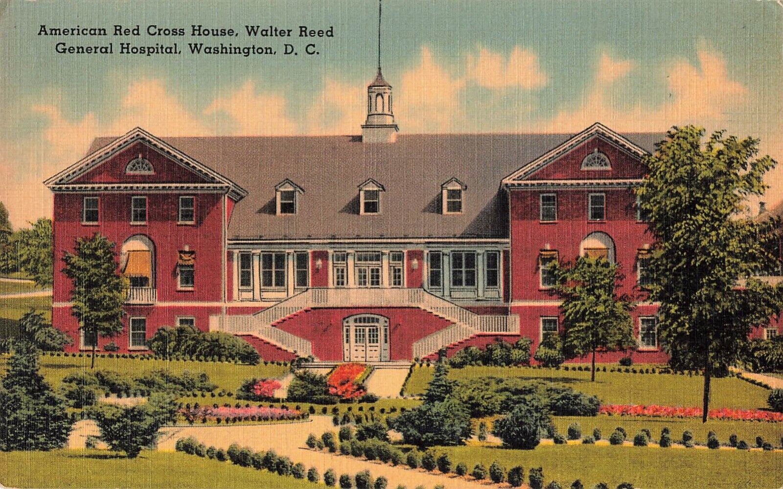 Washington, D.C. Postcard American Red Cross Walter Reed Hospital c 1930s   V4