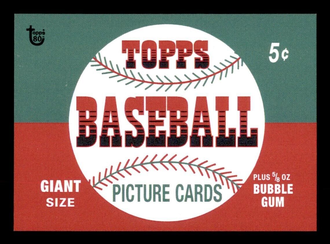 2018 Topps 80th Anniversary Wrapper Art #114 Baseball