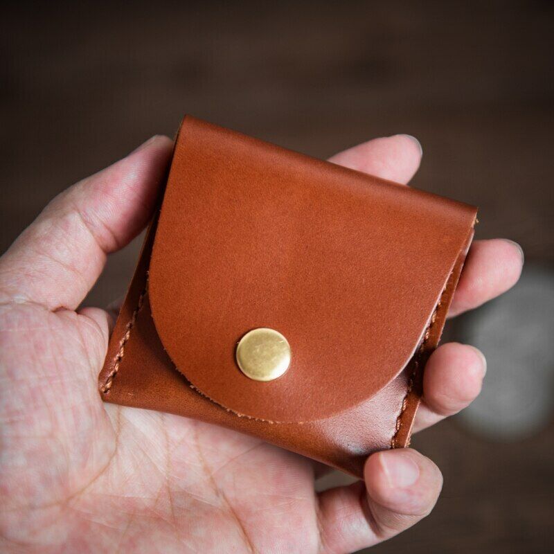 Pocket Portal (Morgan Dollar Size) Magic Tricks Leather Coin Bag Magician Tools