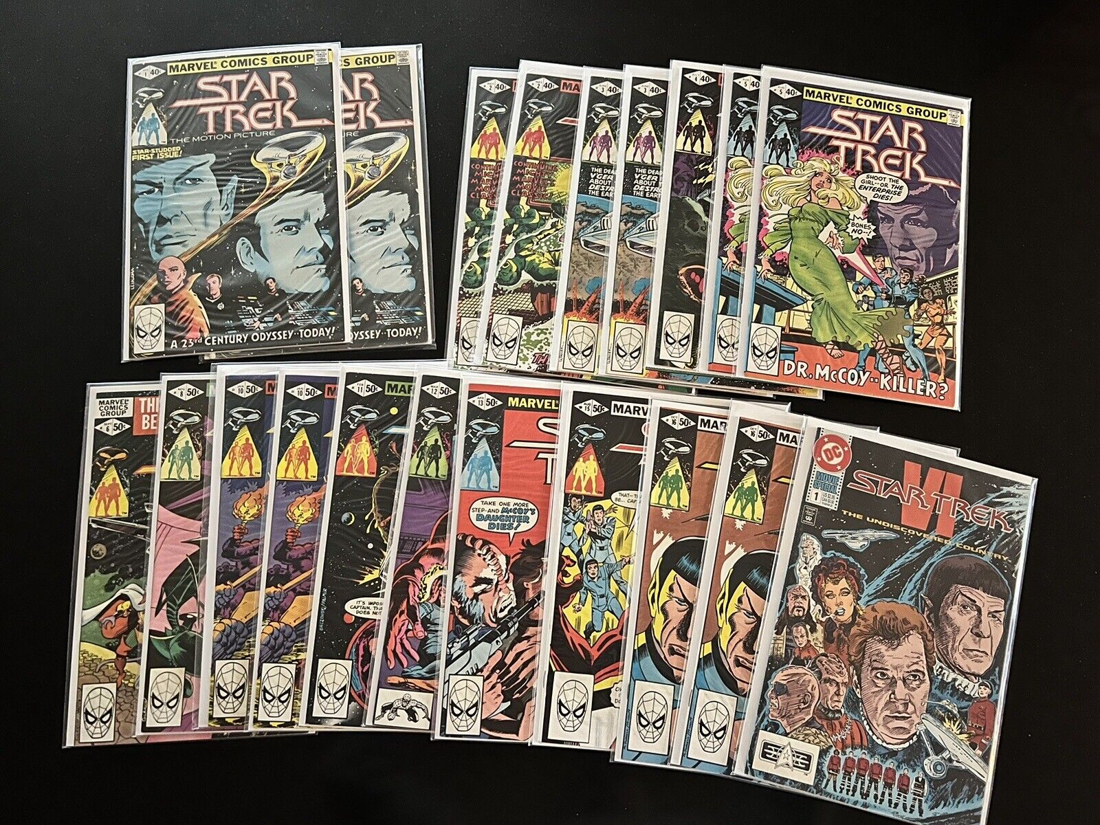 Star Trek Lot of 19 Comics #1-16 Near Complete Run High Grade Key Marvel 1980