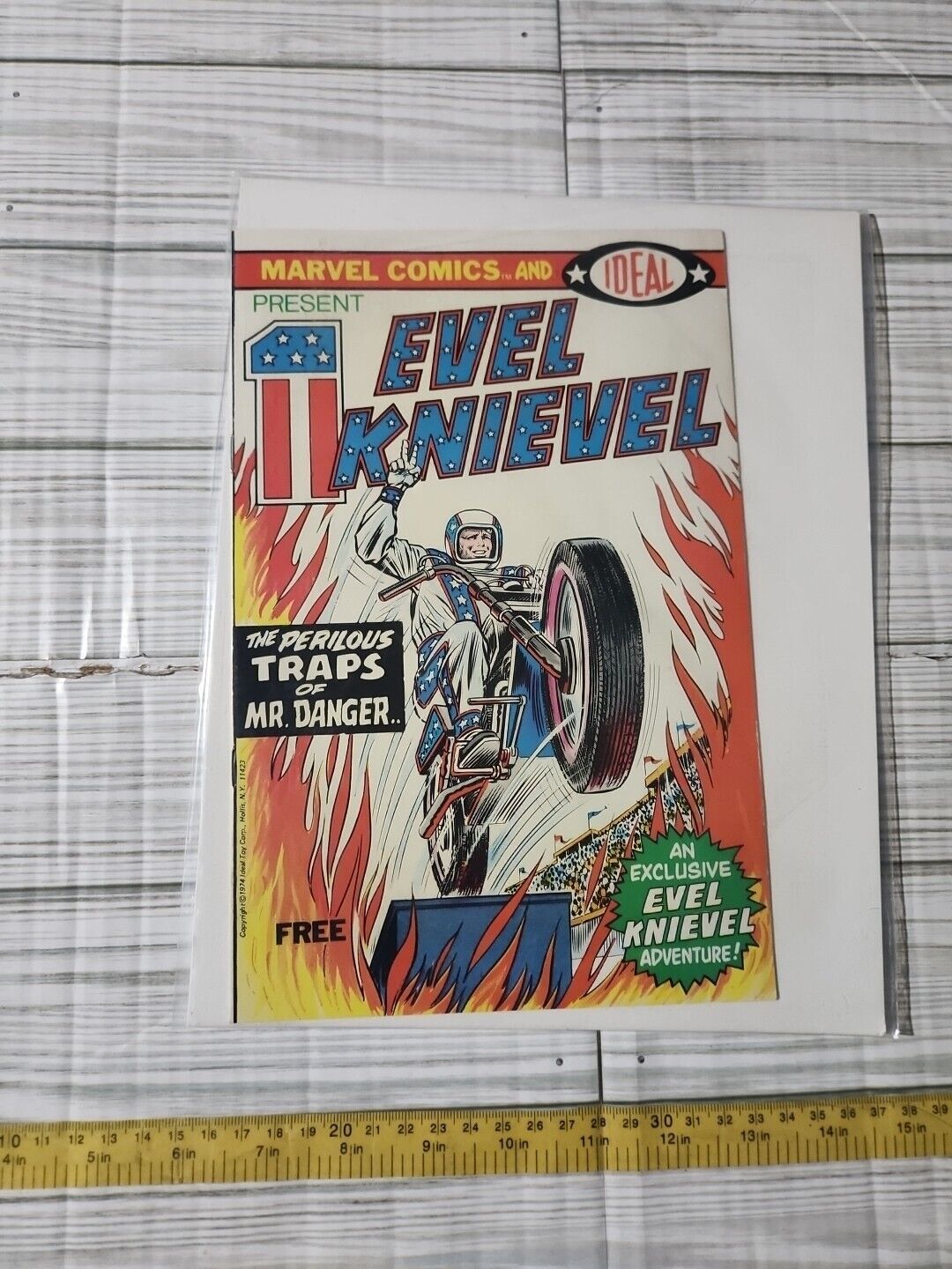 Evel Knievel #1 Vintage 1974 Marvel Comic Book 1st Print (Not a reprint)