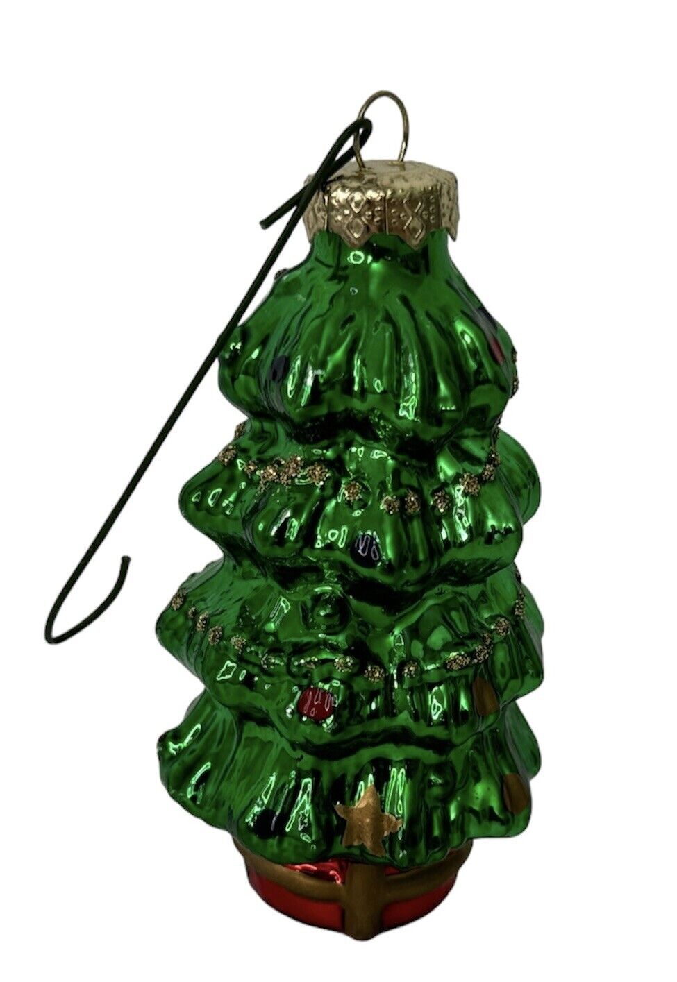 Vintage Christmas Tree Mercury Blown Glass Ornament 3