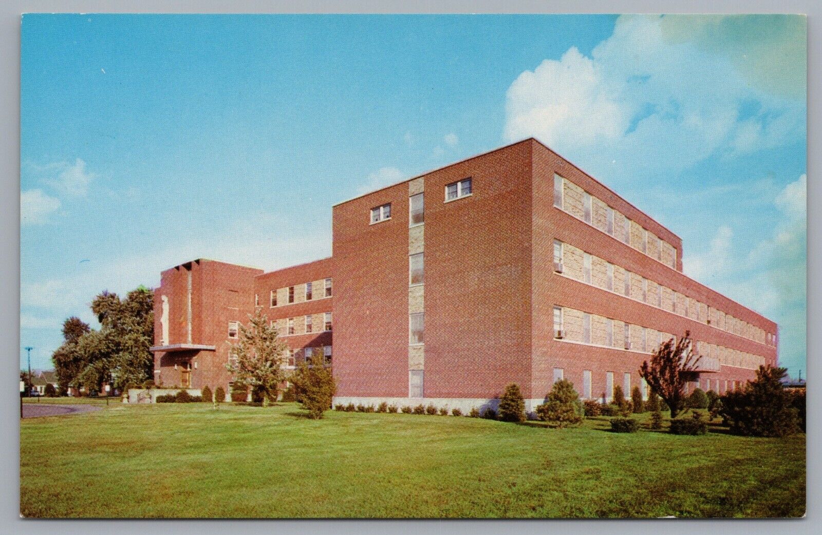 Postcard KY Kentucky Owensboro Our Lady of Mercy Hospital