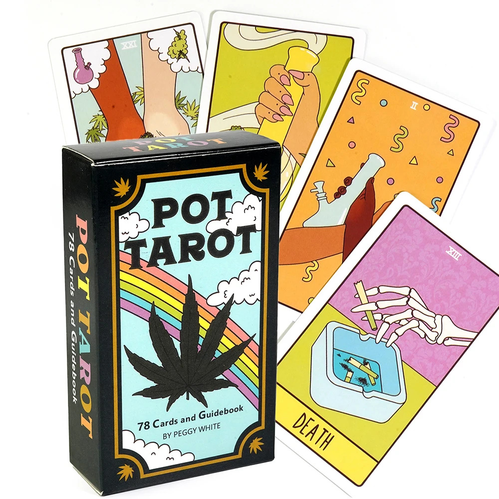 Pot Tarot 78 Cards Deck Travel Version Pocket Size Witchy Beginner Tarot 