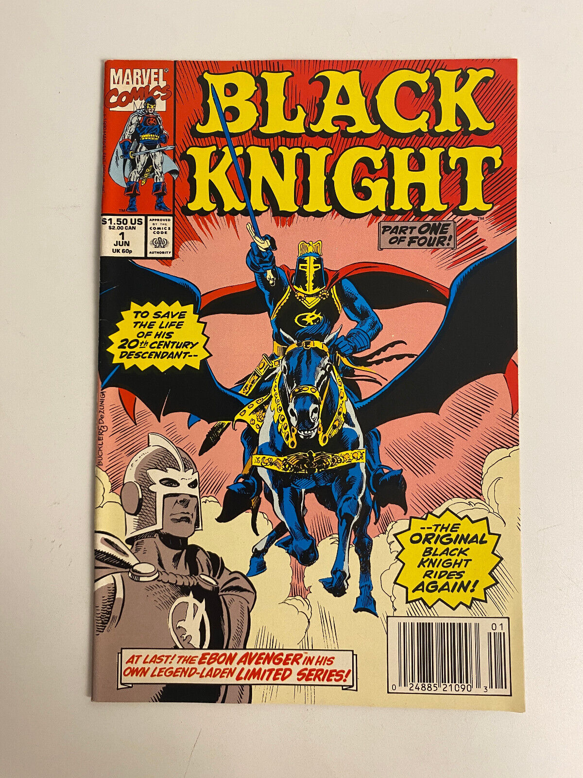 Black Knight #1 (1990, Marvel) 1st solo series featuring Black Knight Newsstand