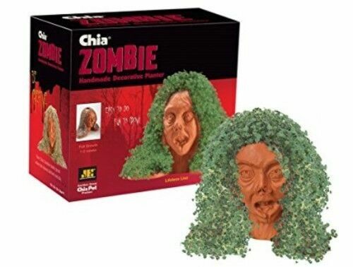 Zombie Chia Pet Horror Halloween Decor Planter Gothic Dead Ghoul Walker DIY Gift