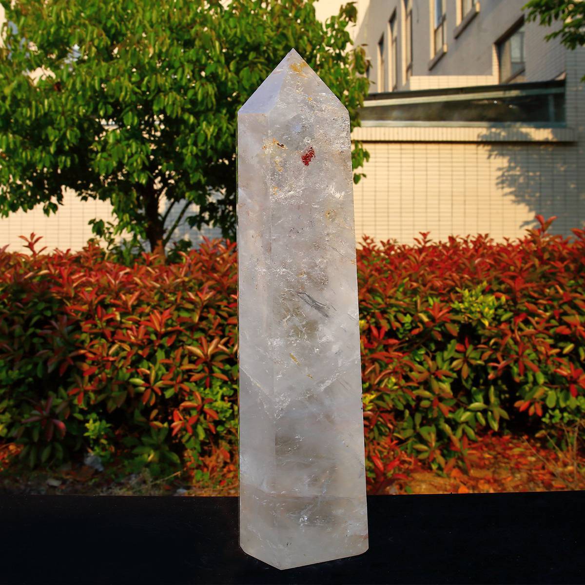 13.8lb Natural Clear Crystal Quartz Obelisk Crystal Point  Healing Energy