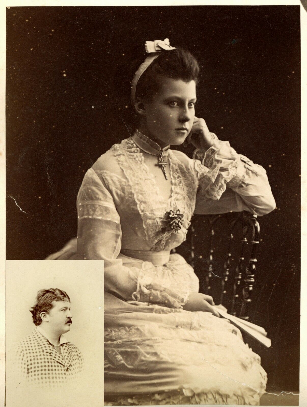 1873 photographs beautiful Lady Montagu + bad boy husband 12th Duke of Hamilton