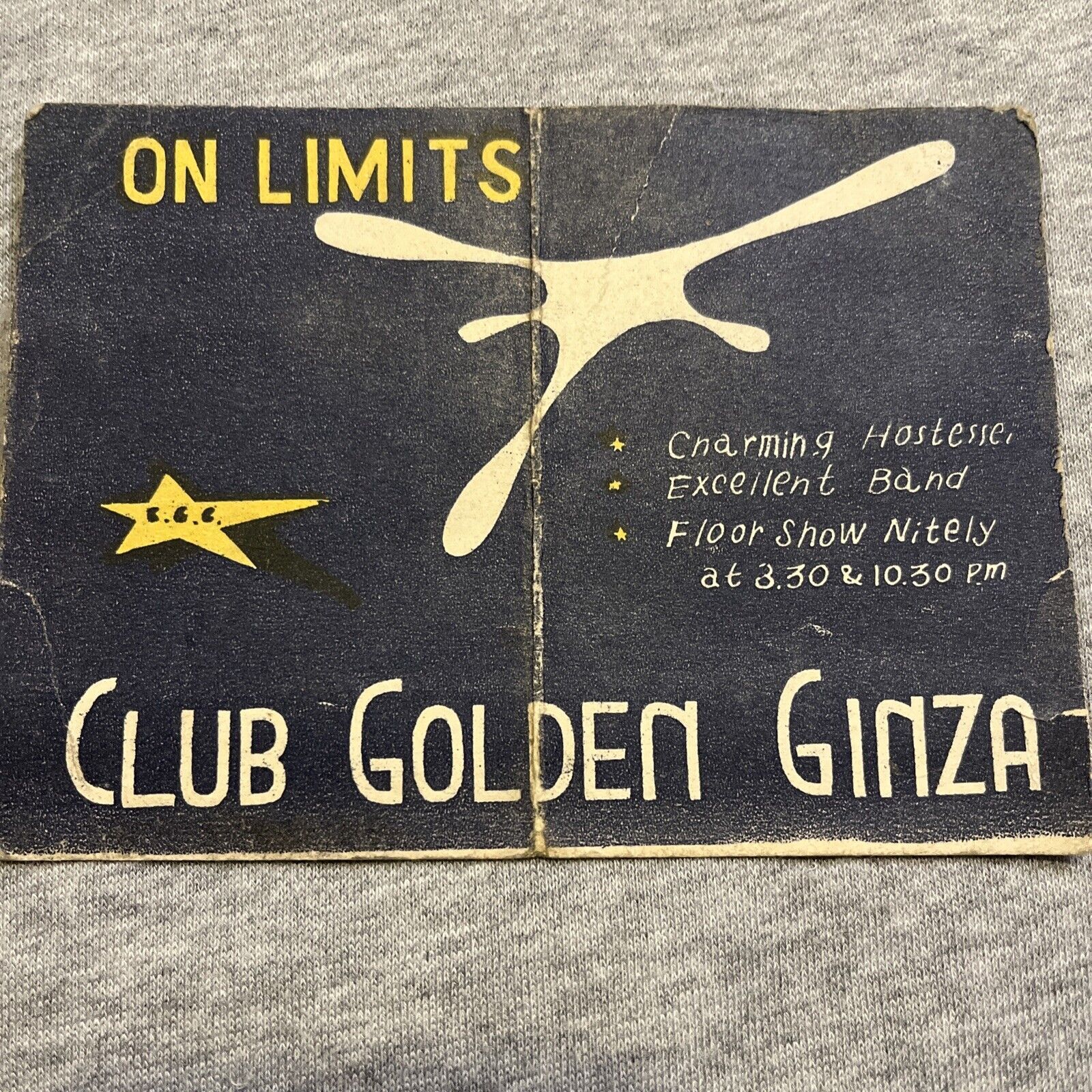 1950s  BAR JAPANESE GI CLUB Golden Ginza JAPAN - Korean War US Y Conversion