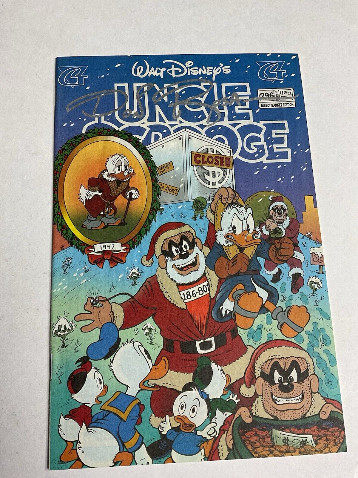 AUTOGRAPHED Uncle Scrooge #296 Signed by Artist Don Rosa NM Unread 9.4