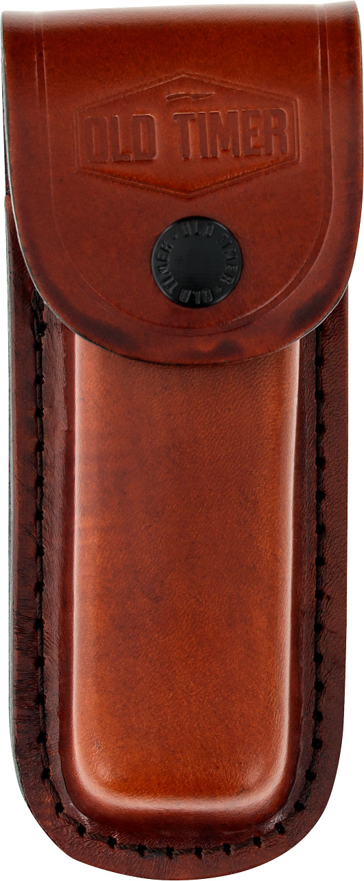 Schrade LS2 Brown Leather Belt Pouch Sheath For Folding Knife Up To 5\