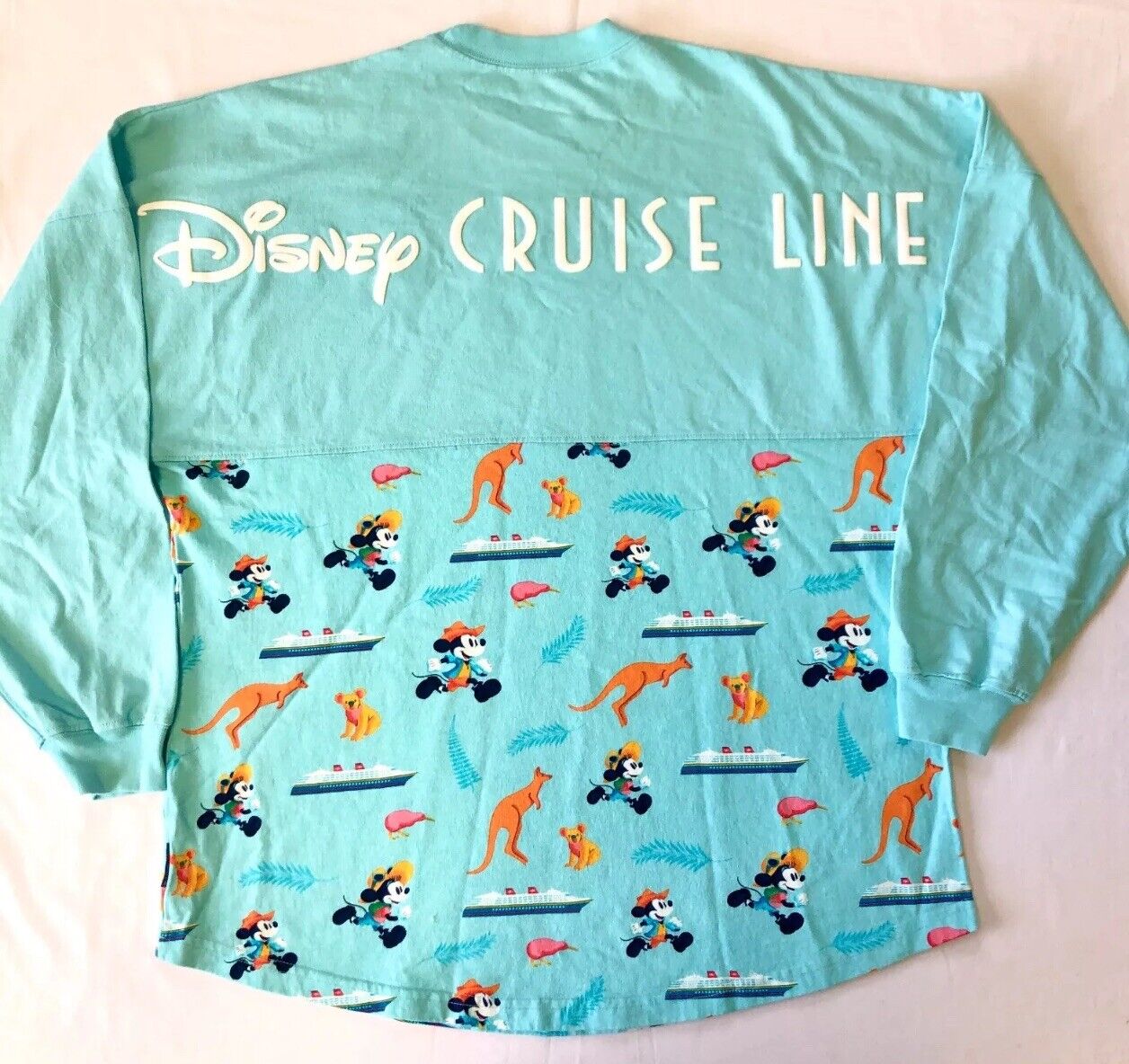 Disney Cruise Line Spirit Jersey XXL 2XL Blue Mickey Mouse Australia NEW