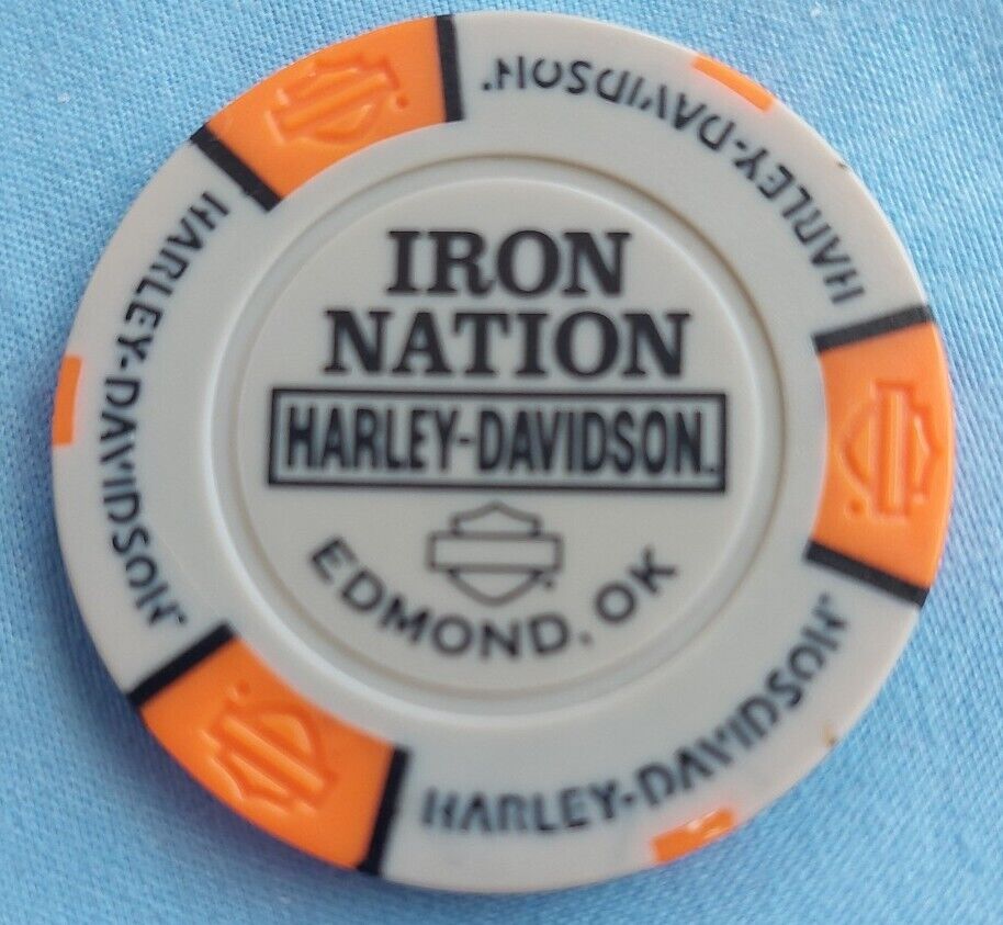 HARLEY DAVIDSON POKER CHIP COX\'S HARLEY DAVIDSON OF ROCK HILL, S.C. ERROR CHIP