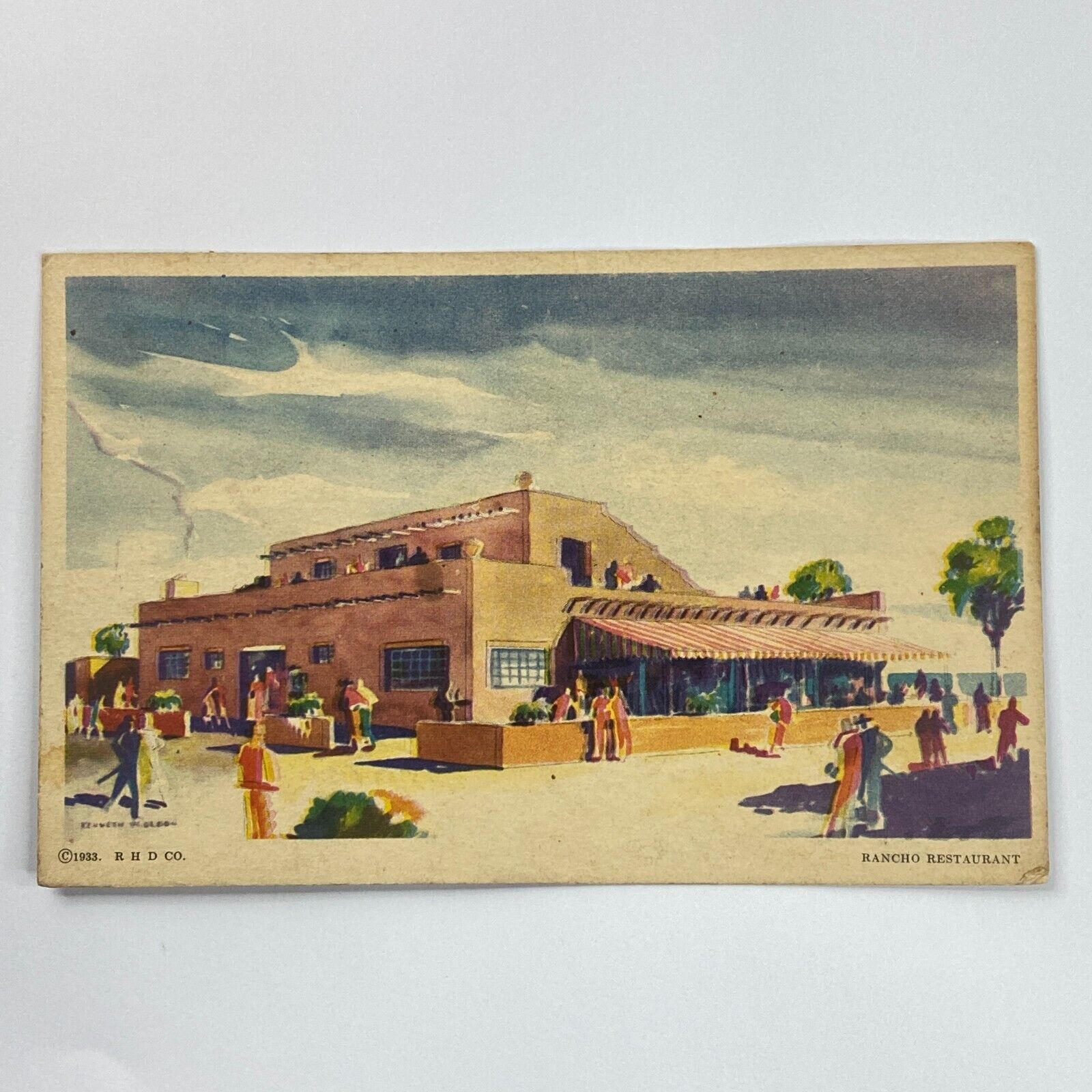 Rancho Restaurant Chicago International Expo 1933 Postcard