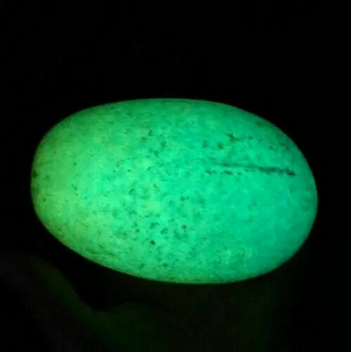 77g -87g Glow In The Dark Tibetan Wealth God Ancient Luminous Egg Old Dzi Bead