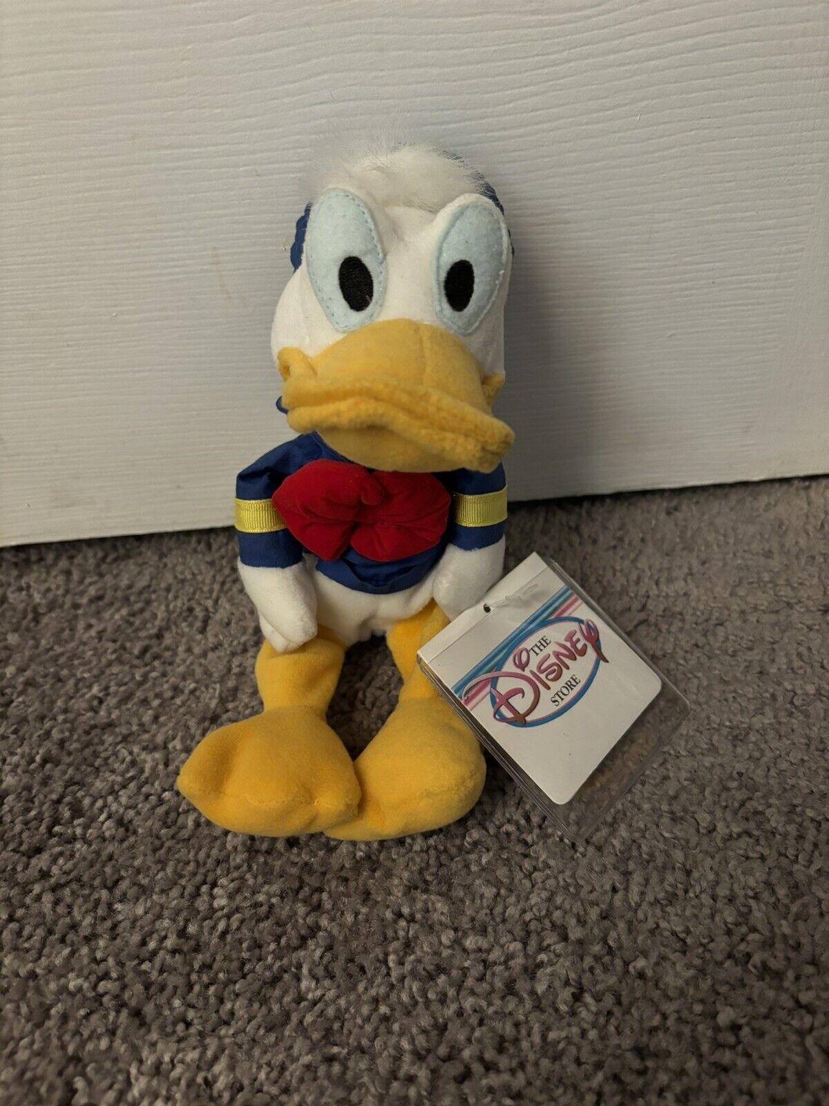 Disney Store Vintage Donald Duck Beanie Plush Toy 