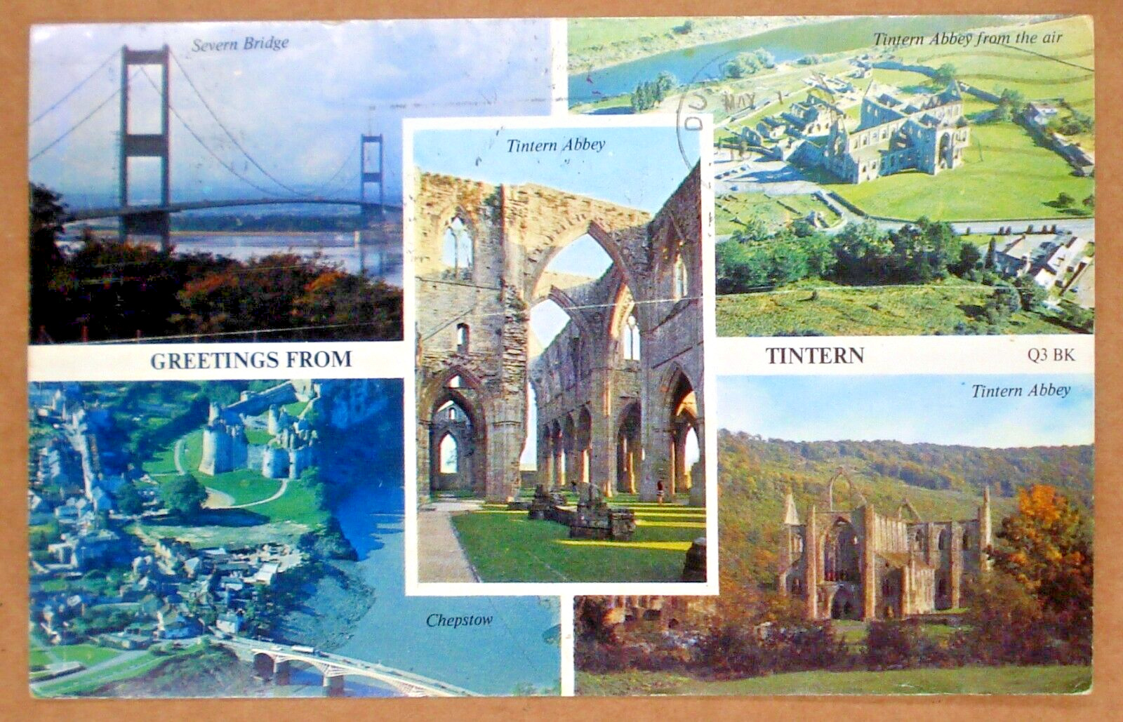 Greetings from Tintern Wales UK Multiview Vtg 1973 Postcard