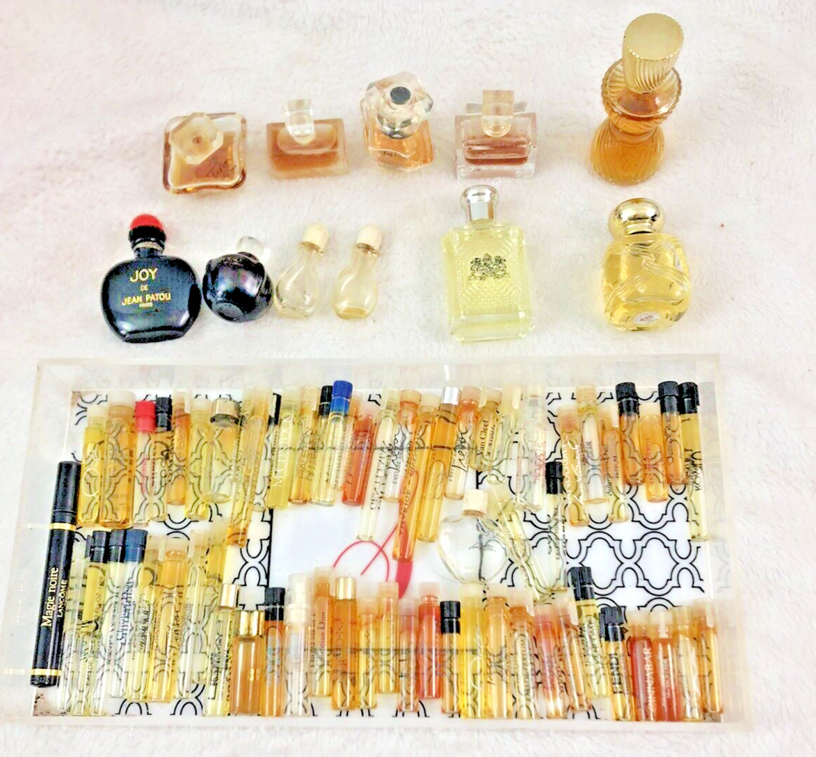 TONS OF SAMPLES OF FAMOUS PERFUME SOME FULL RALPH  LAUREN MISS DIOR HTF RARE