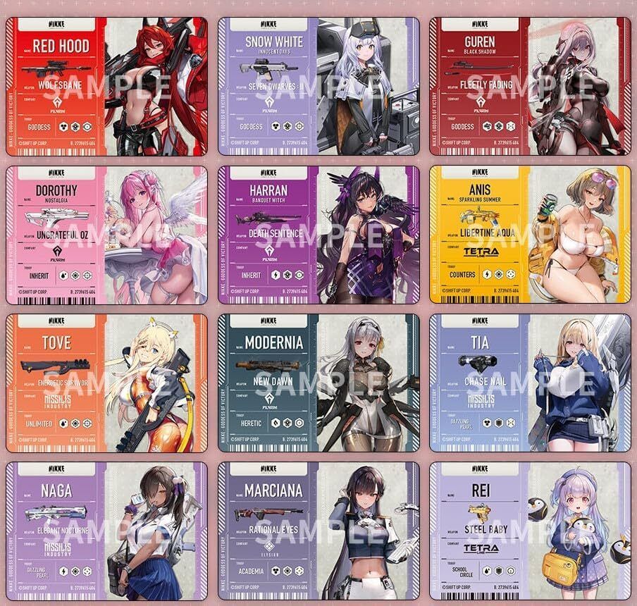 Nikke Goddess of Victory Metallic Pass Collection 24 full complete cards ver.2