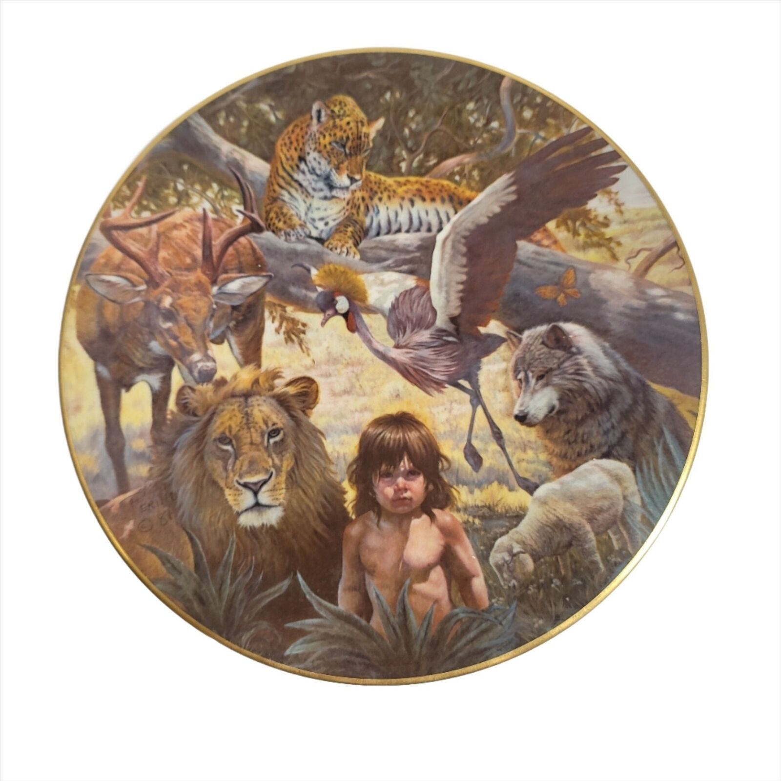 Gregory Perillo The Peace Of Kingdom 1982 Plate Sir218Holiday