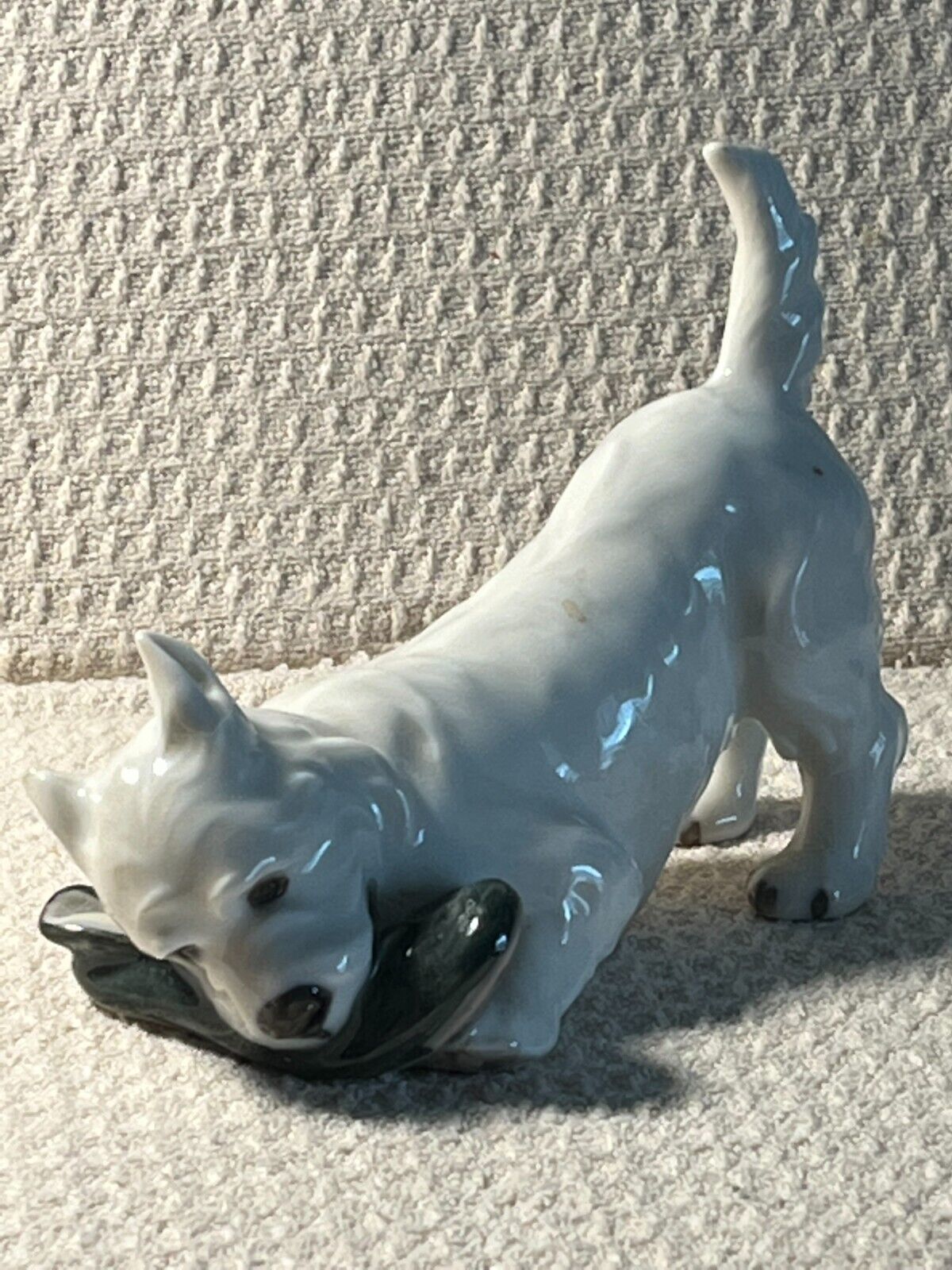 Royal Copenhagen #3476 Terrier Puppy/ Slipper Denmark Porcelain (ESTATE SALE)