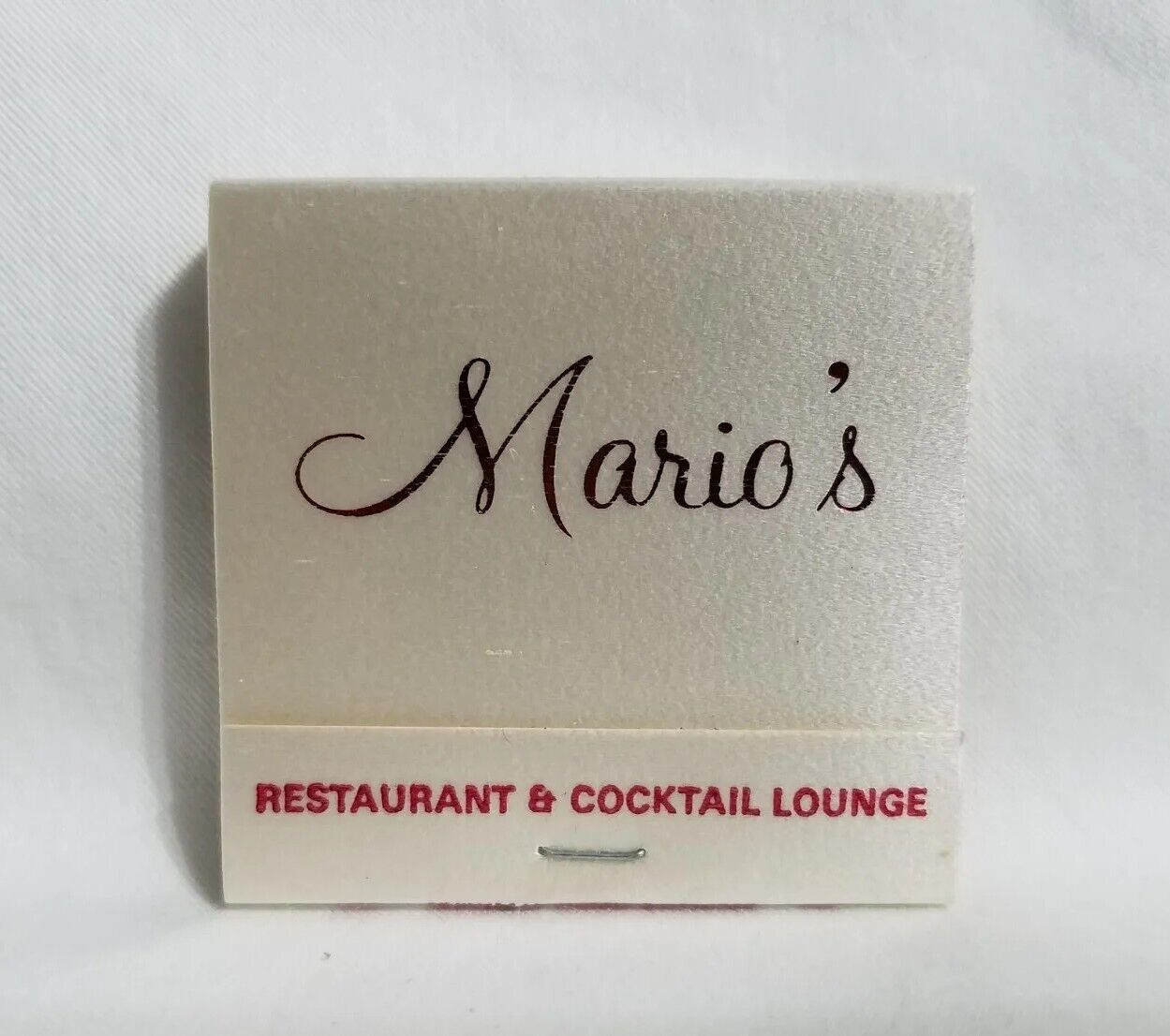 Vintage Mario\'s Italian Restaurant Lounge Matchbook Ocean City MD Advertising