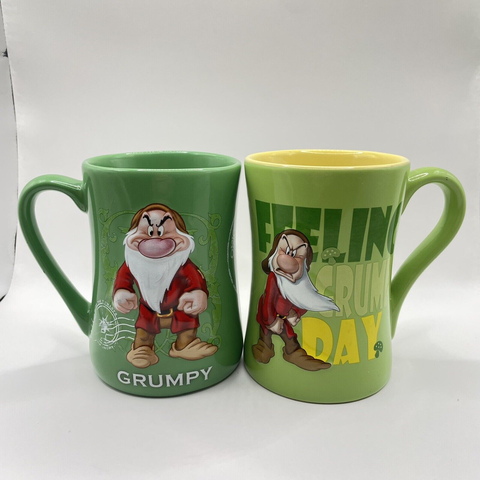 Disney Store Exclusive Grumpy 3D Mug Bundle Green