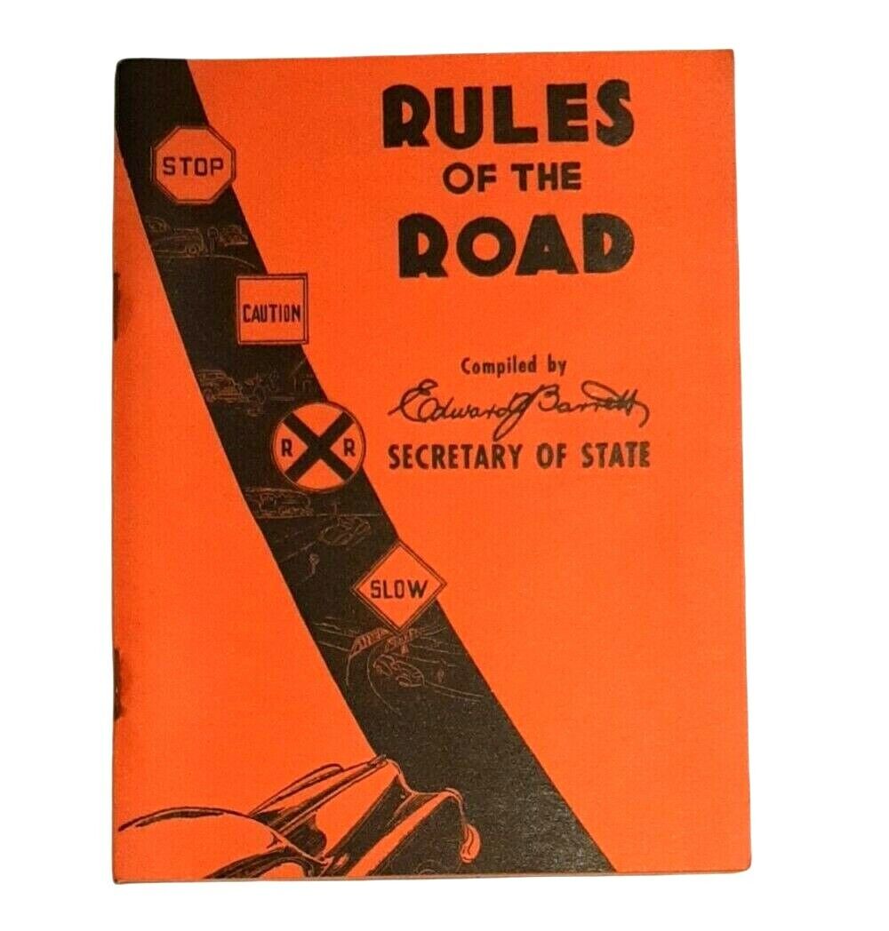 Vintage 1950 Illinois Rules of the Road Booklet Excellent Condition