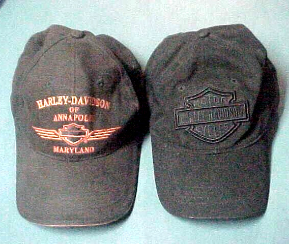 Two Authentic Harley Davidson Hats / Caps ~ Adjustable , Black