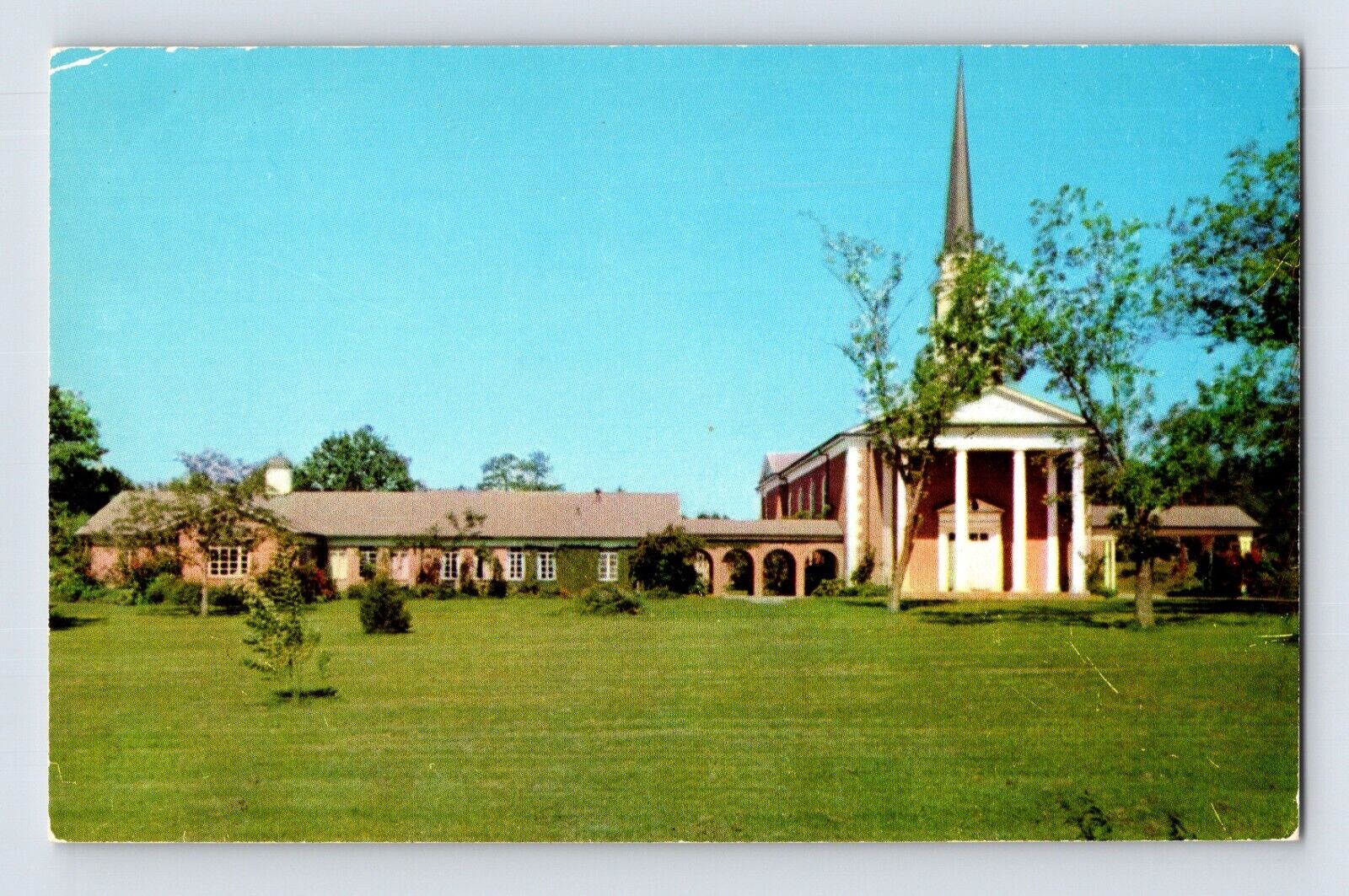 Postcard Texas Lufkin TX First Christian Church 1960s Unposted Chrome