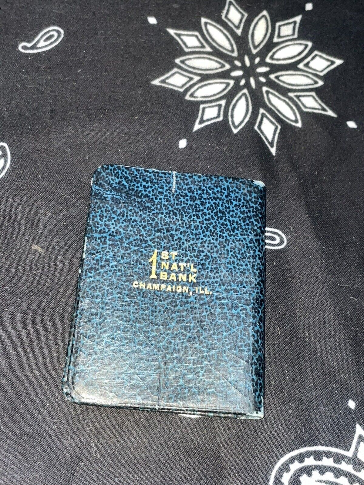 Antique 1928 1’st National Bank Mini Blue Book Engagements & More Read