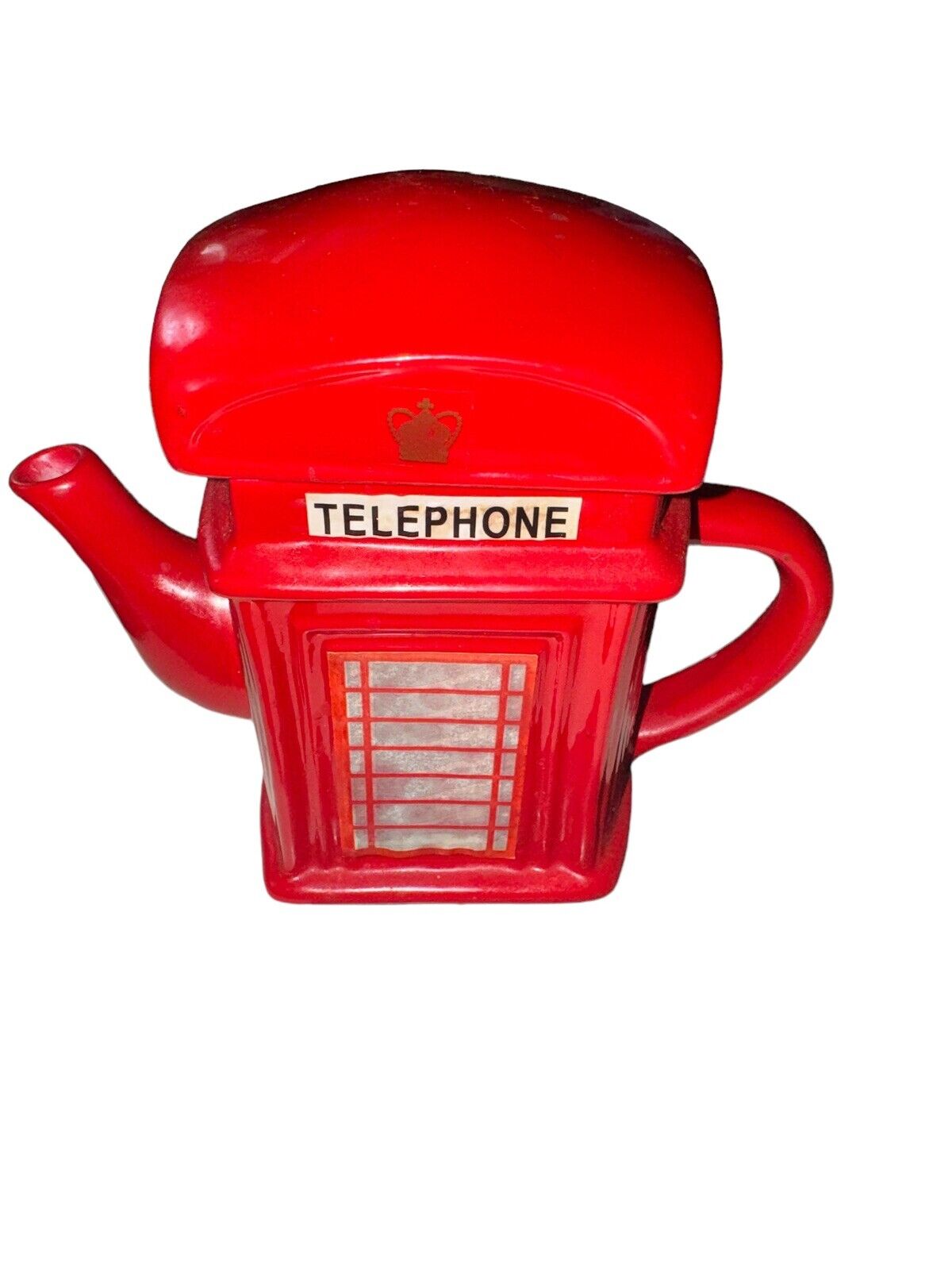 Vintage Novelty EPL Telephone Box Teapot Collectible Ceramic