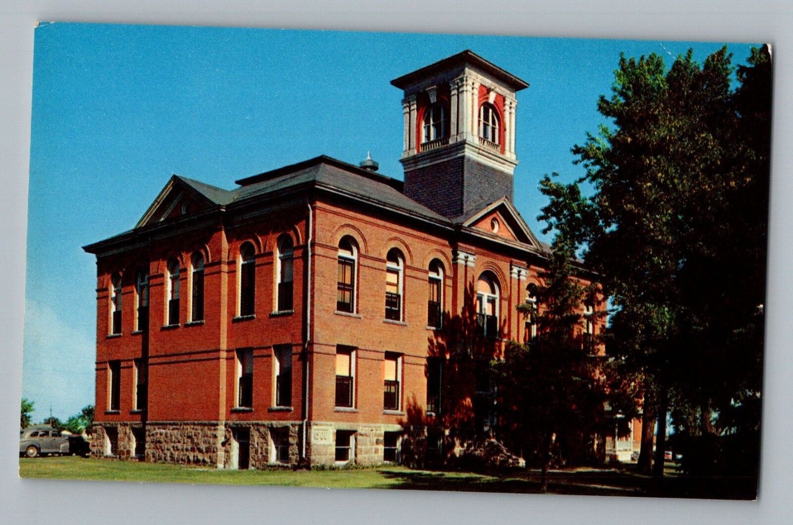 Park Rapids Minnesota MN Courthouse Building View Postcard 1950s