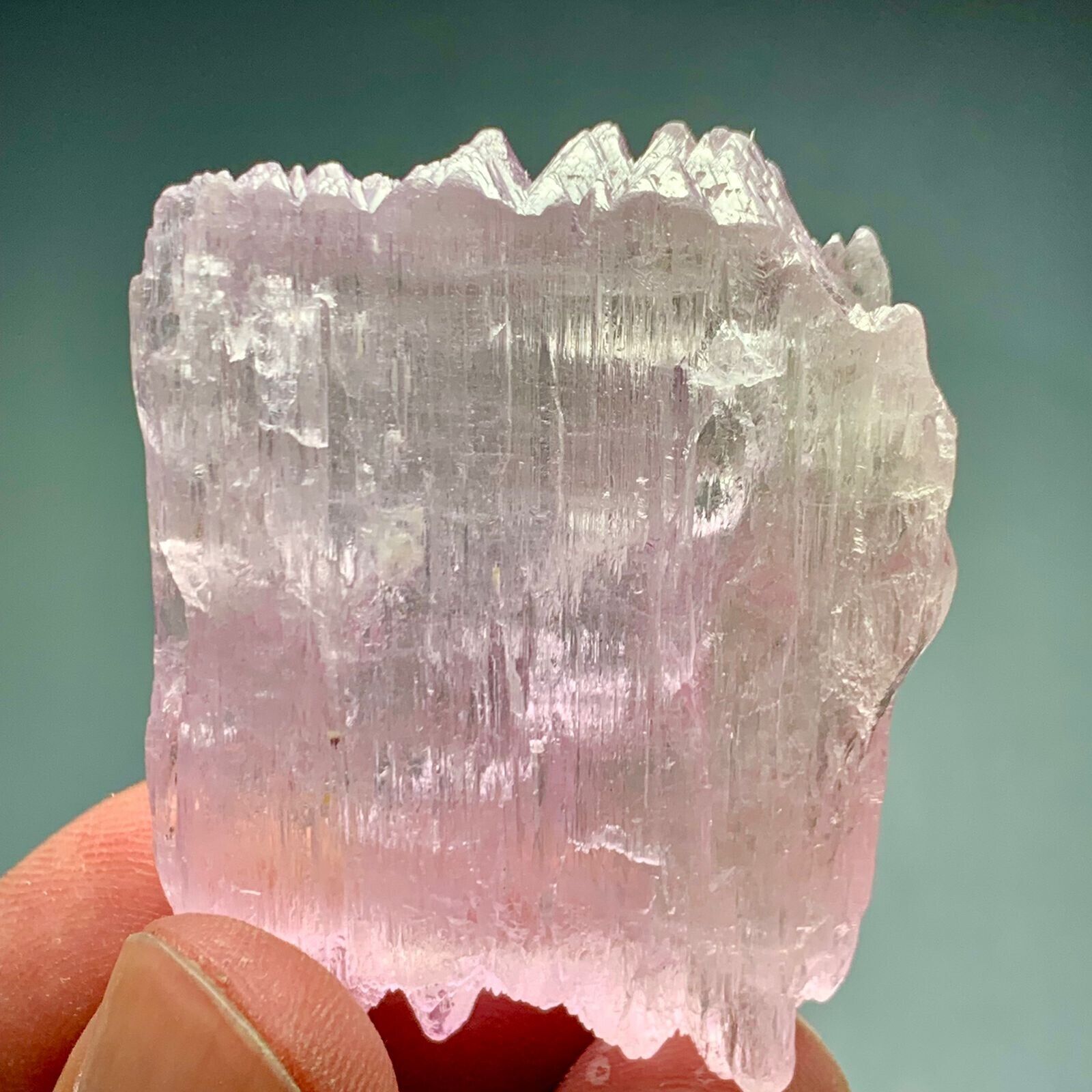 242 Cts beautiful double Terminated pink Kunzite Crystal from Afghanistan