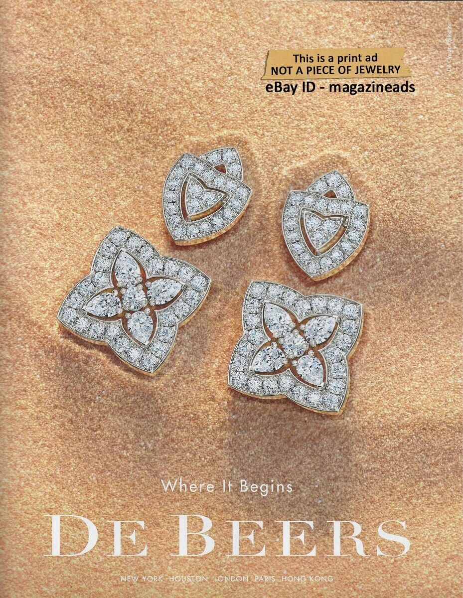 $3.00 PRINT AD - DE BEERS Luxury Jewelry Spring 2024 where it begins 1-Page